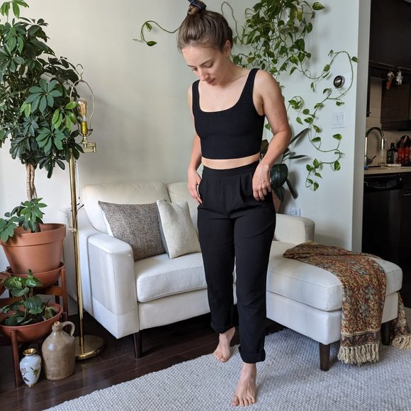 American Apparel High waisted relax fit dress pants - Picture 1 of 6